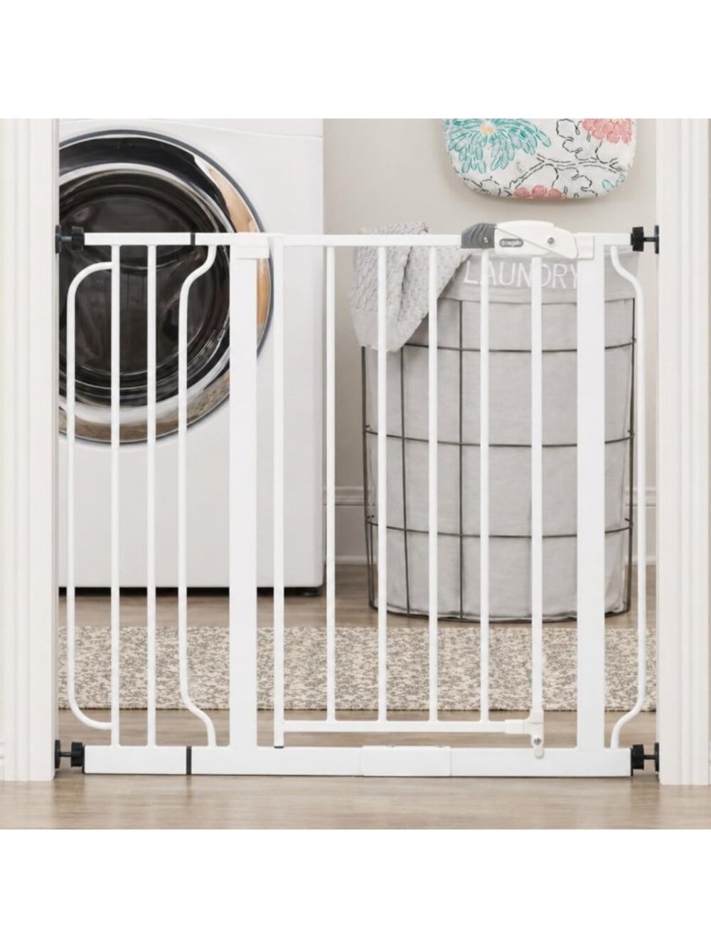 Adjustable Easy Step Baby Gate 29"-38.5" for Stairs & Doorways - Safety Barrier